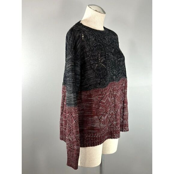 Scoop NYC Colorblock Marled Knit Sweater in M - Picture 2 of 4